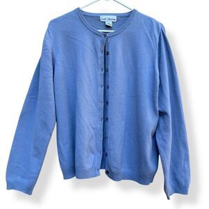 100% Cashmere Cardigan Sweater XL